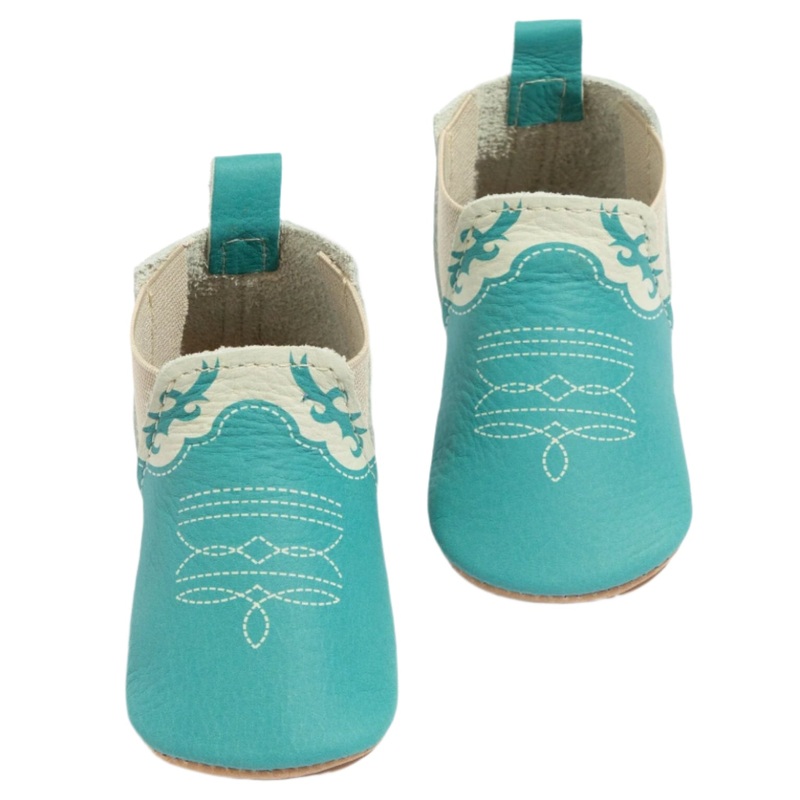 Turquoise Cowboy Chelsea Boot Baby Shoe