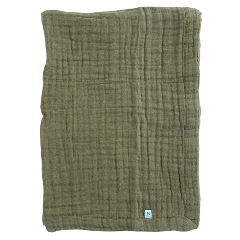 Cotton Muslin Baby Quilt – Fern