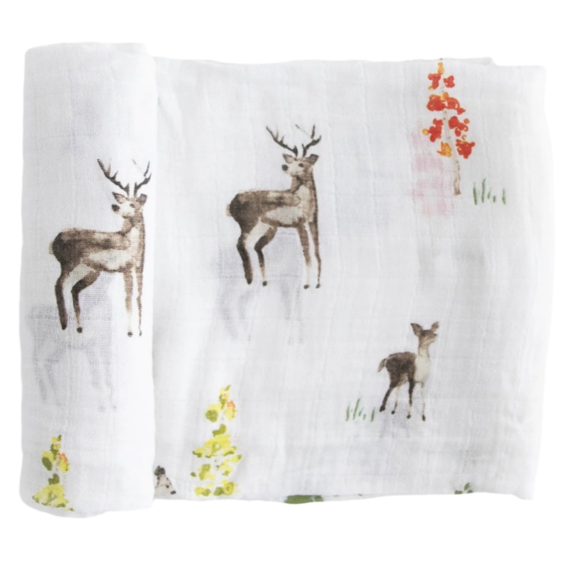 Cotton Muslin Swaddle Blanket – Oh Deer!