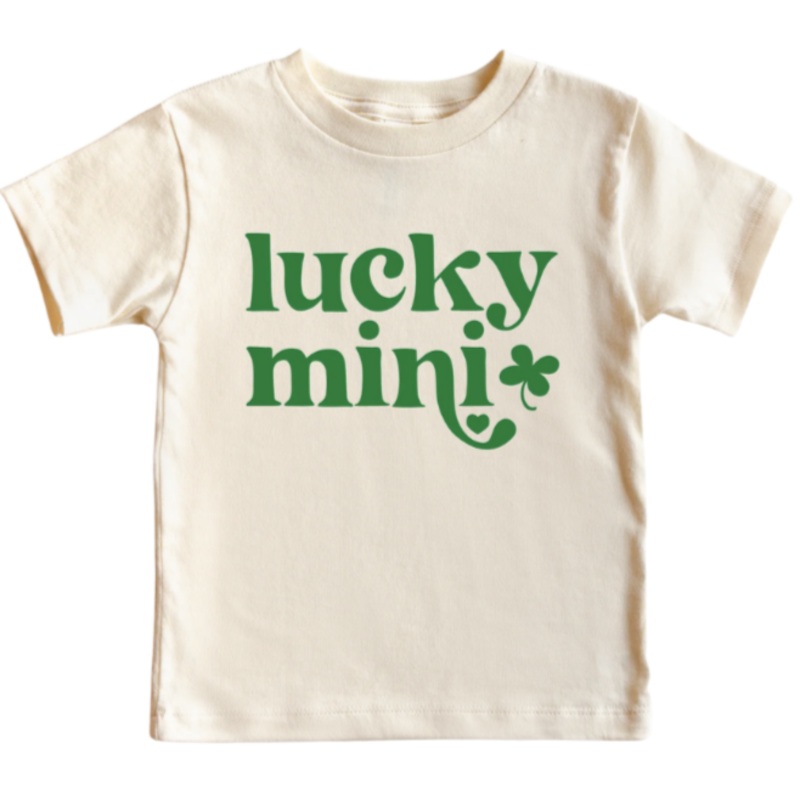Lucky Mini St Patrick’s Day Shirt – Natural