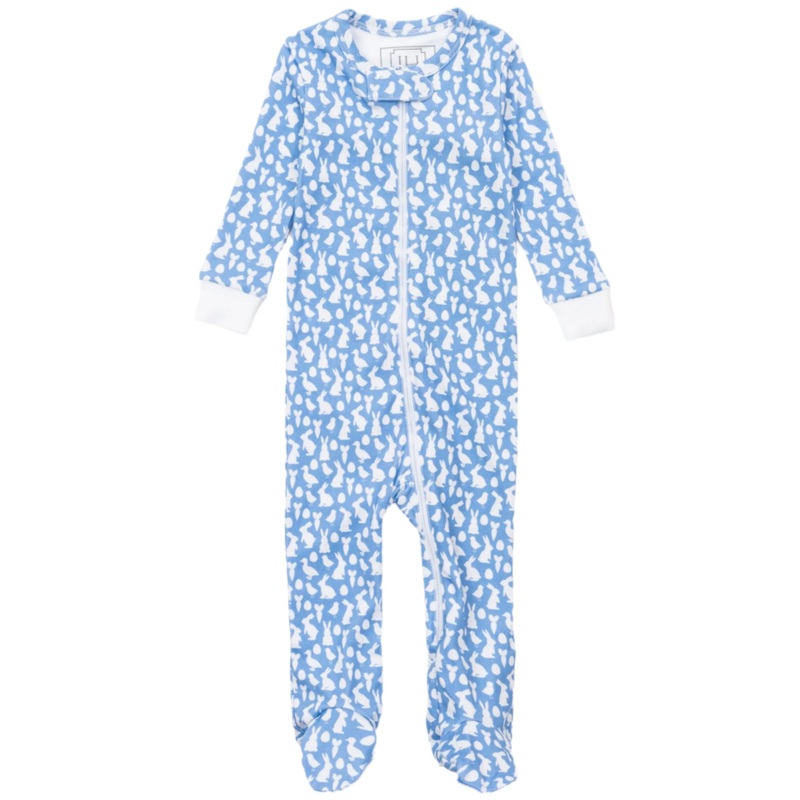 Parker Boys’ Zipper Pajama – Easter Time Blue