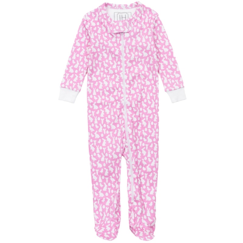 Parker Girls’ Zipper Pajama – Easter Time Pink