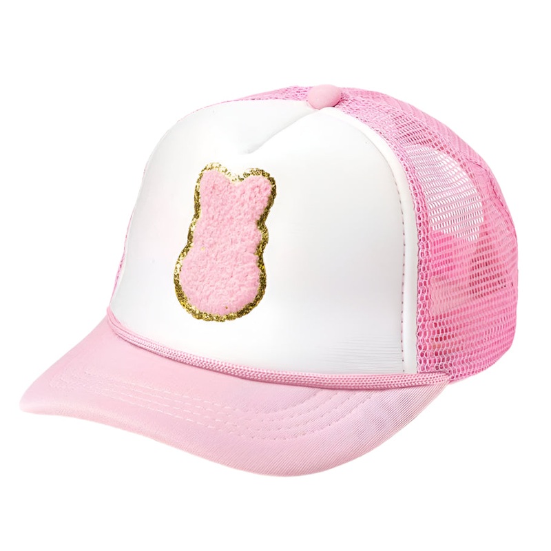 Pink Bunny Patch Hat