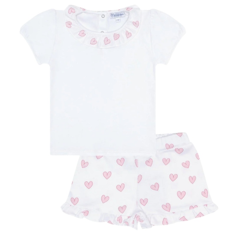 Pink Heart Short Set