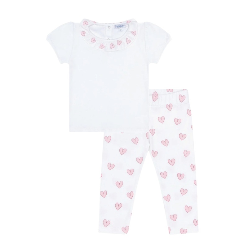 Pink Heart Tee-Leggings Set