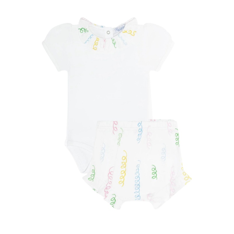 Spirals Print Onesie Set