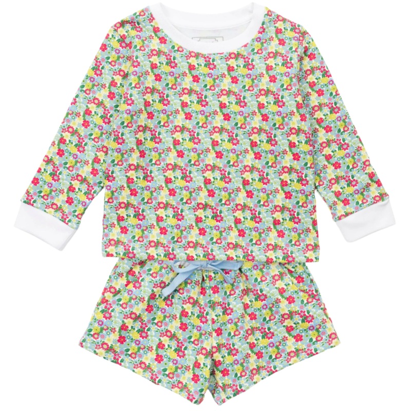 Stella Girls’ Sweatshirt Short Set – Arboretum Floral