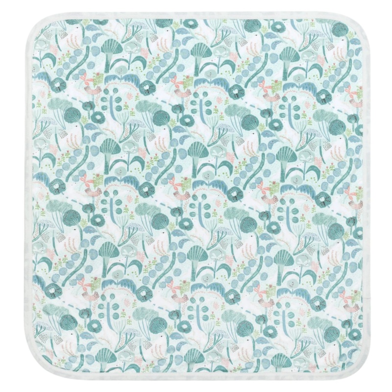 Bamboo Blend Baby Blanket – Minty Bear Bloom