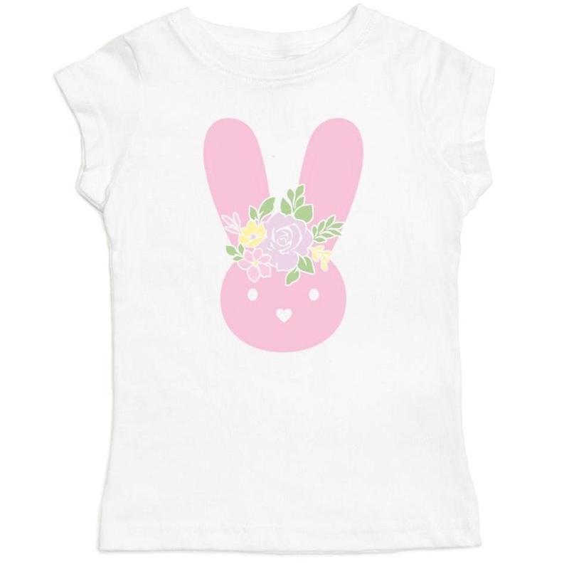 Boho Bunny Short Sleeve Shirt Easter Tee