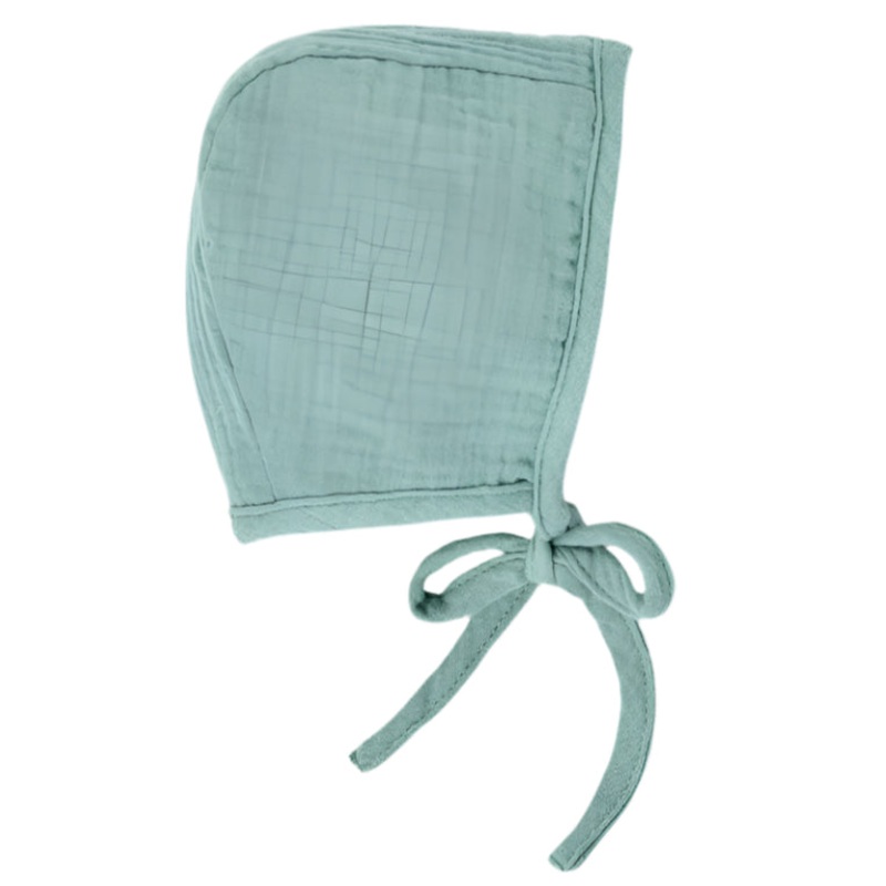 Muslin Bonnet – Teal