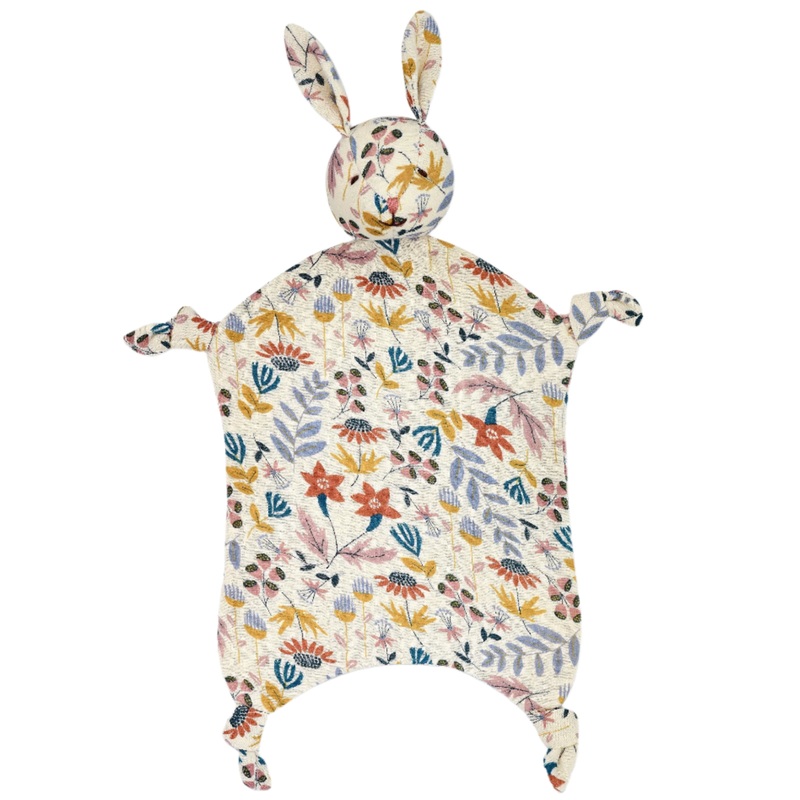 Muslin Bunny Lovey – Earthtone Floral