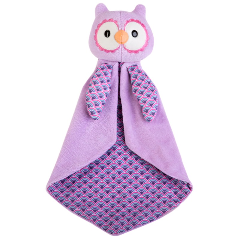 Patterned Blankies – Purple Owl