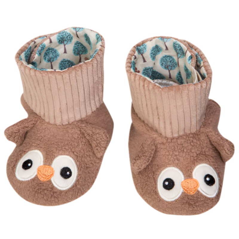 Patterned Booties – Owl