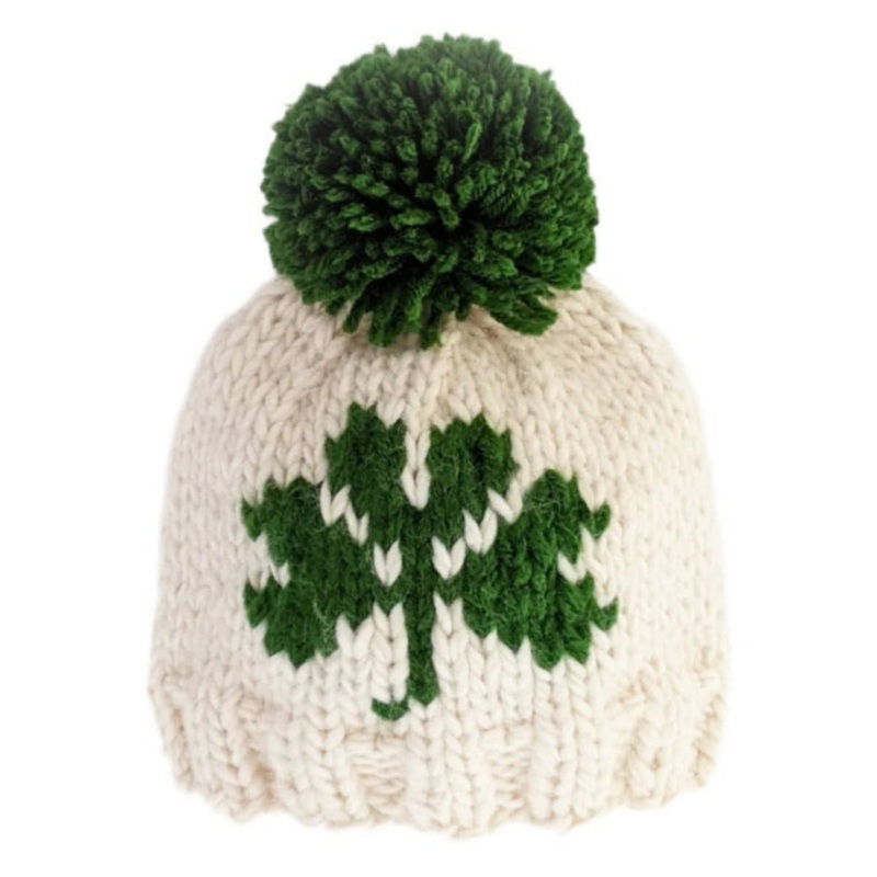 Shamrock St. Patrick’s Day Hand Knit Beanie