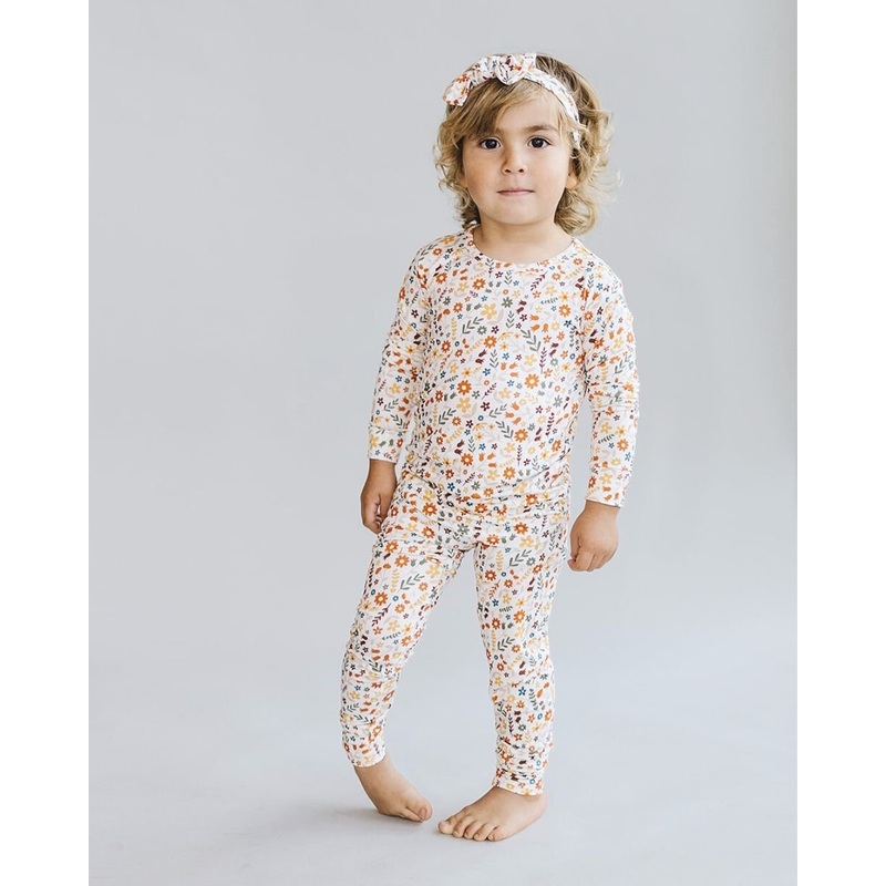 Bamboo Two Piece Set | Fall Flowers