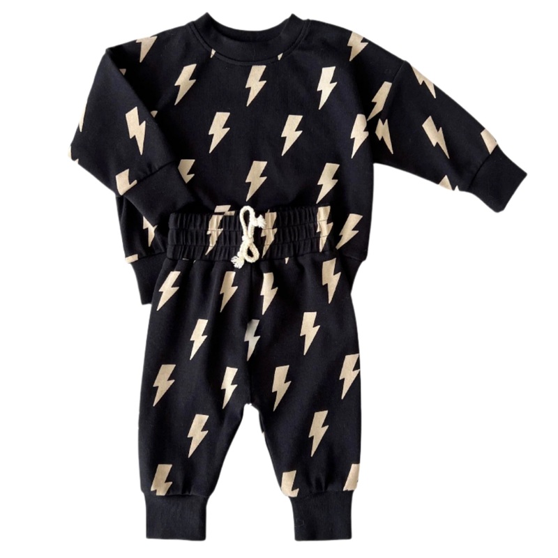 Jogger Set | Black Bolts