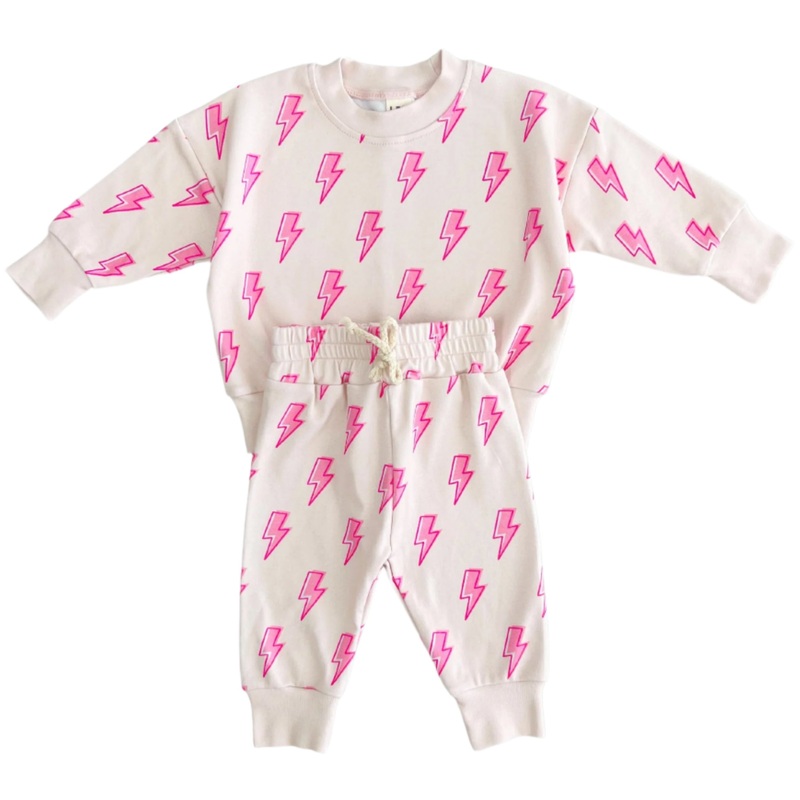Jogger Set | Pink Bolts
