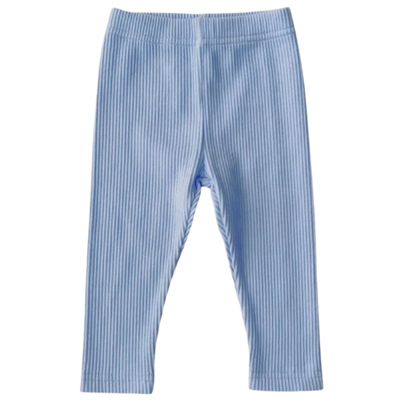 Ribbed Leggings | Blue