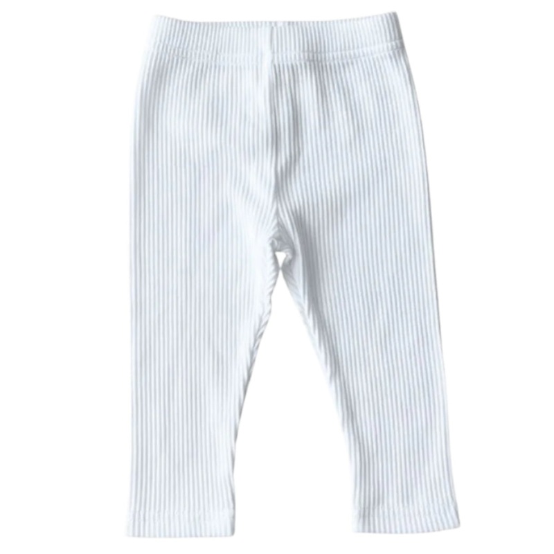Ribbed Leggings | White