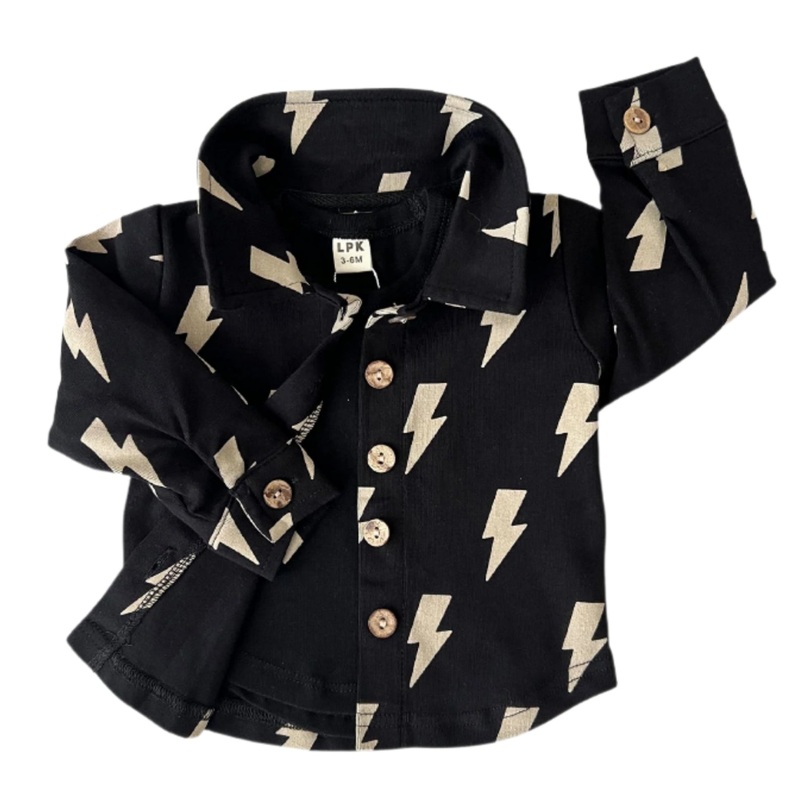 Shacket | Black Bolts