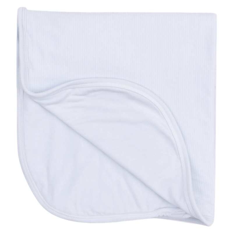 2 Ply Blanket with Binding – Stripe Classic Blue