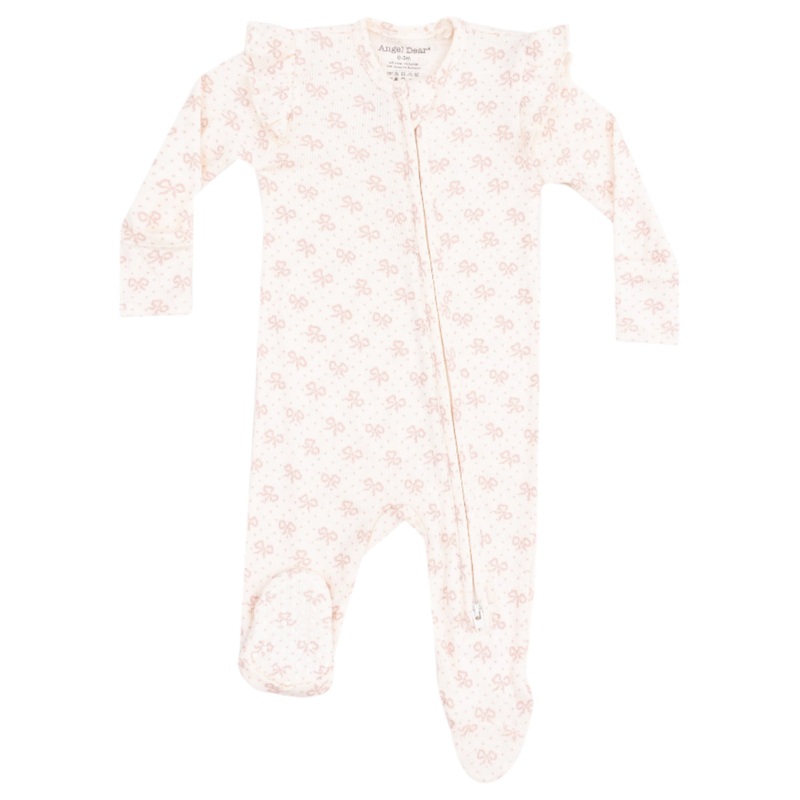 2 Way Ruffle Sleeve Zipper Footie – Vintage Mini Bows