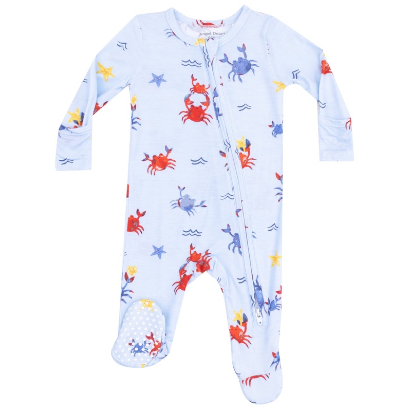 2 Way Zipper Footie – Crayon Crabs