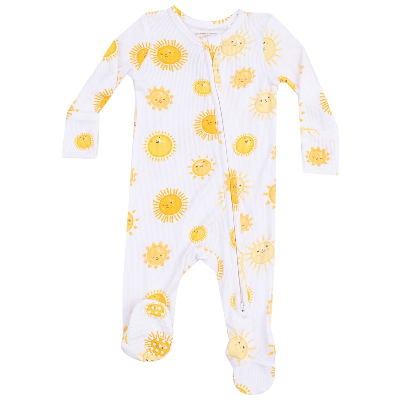 2 Way Zipper Footie – Happy Suns
