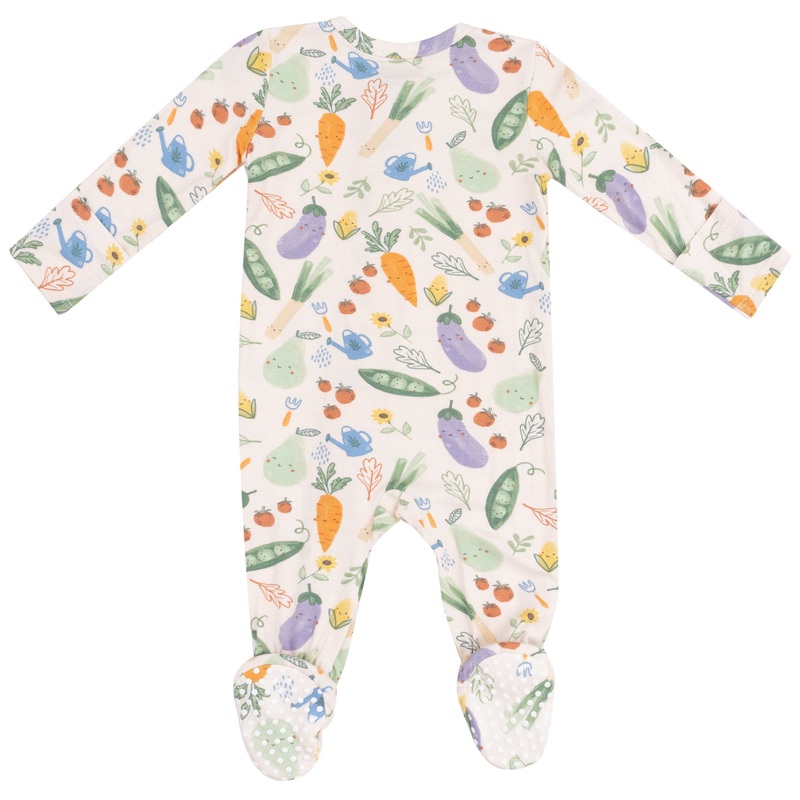 2 Way Zipper Footie – Veggie Patch