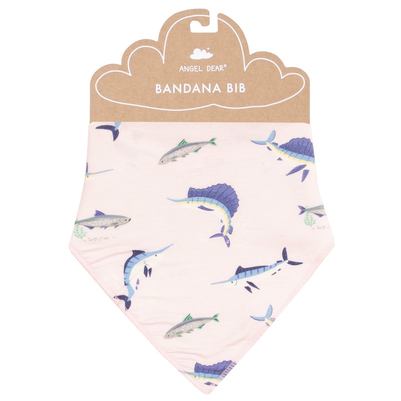 Bandana Bib – Deep Sea Fishing Pink