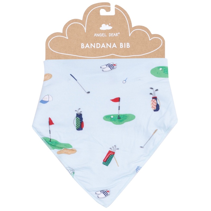 Bandana Bib – Golf Things Blue