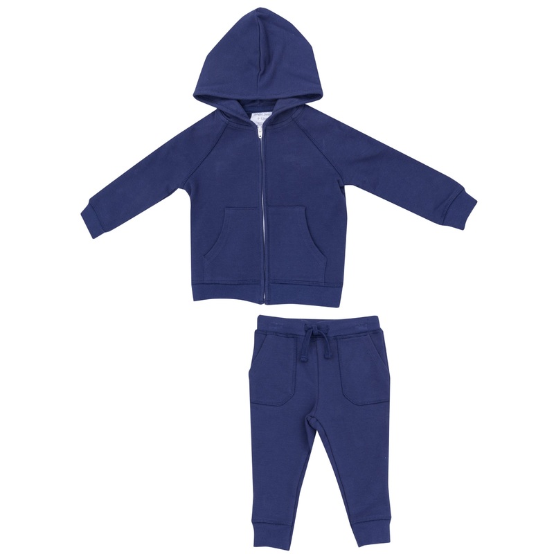 French Terry Hoodie and Jogger Pant – Navy