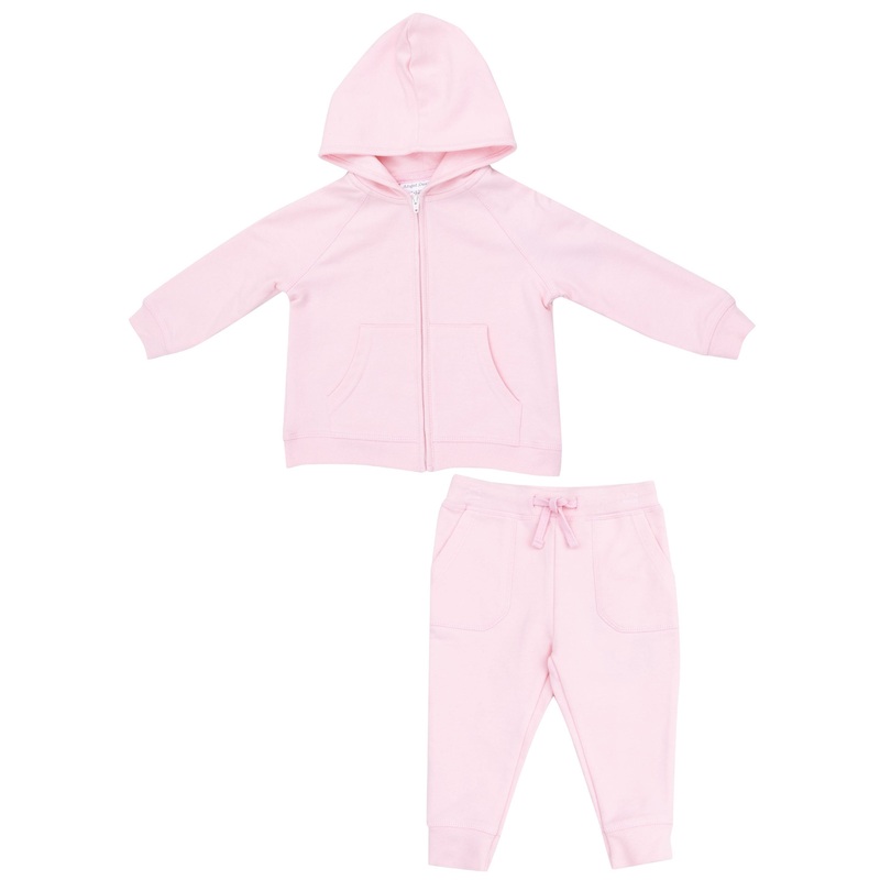 French Terry Hoodie and Jogger – Pink