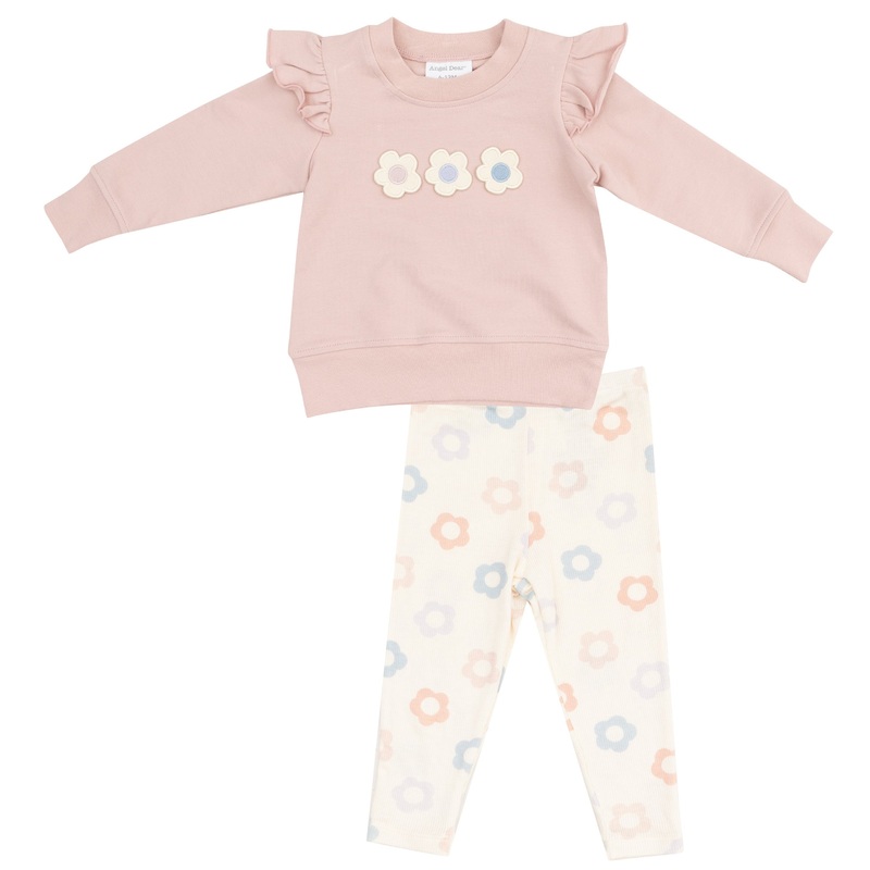 French Terry Ruffle Sweatshirt + Leggings – Daisy Pop