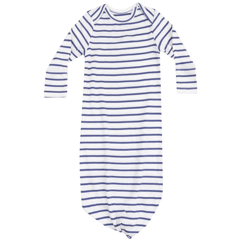 Knotted Gown – Stripe Vintage Navy