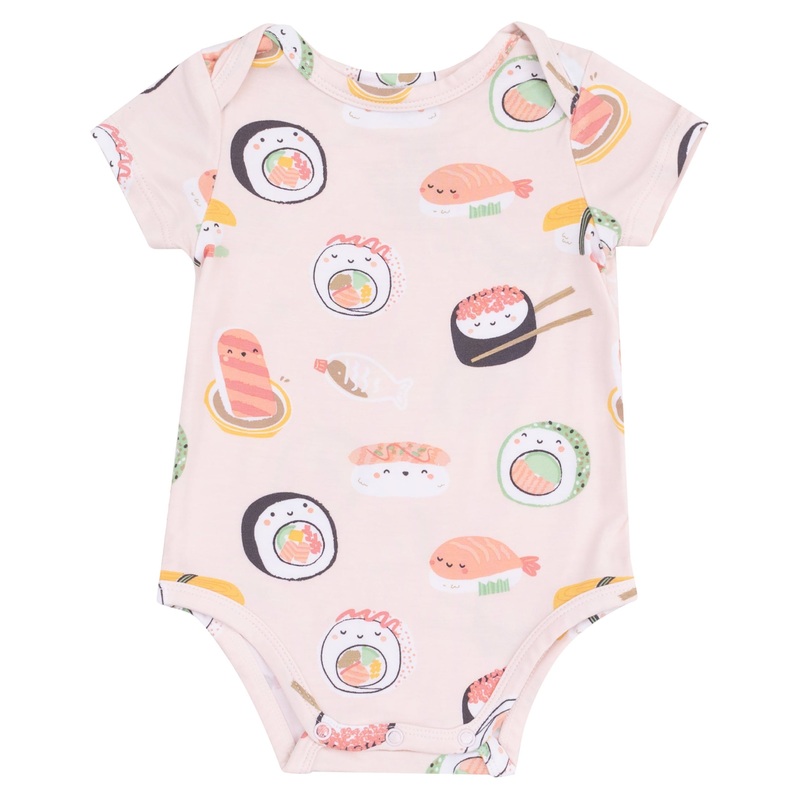 Short Sleeve Bodysuit – Sushi Pink