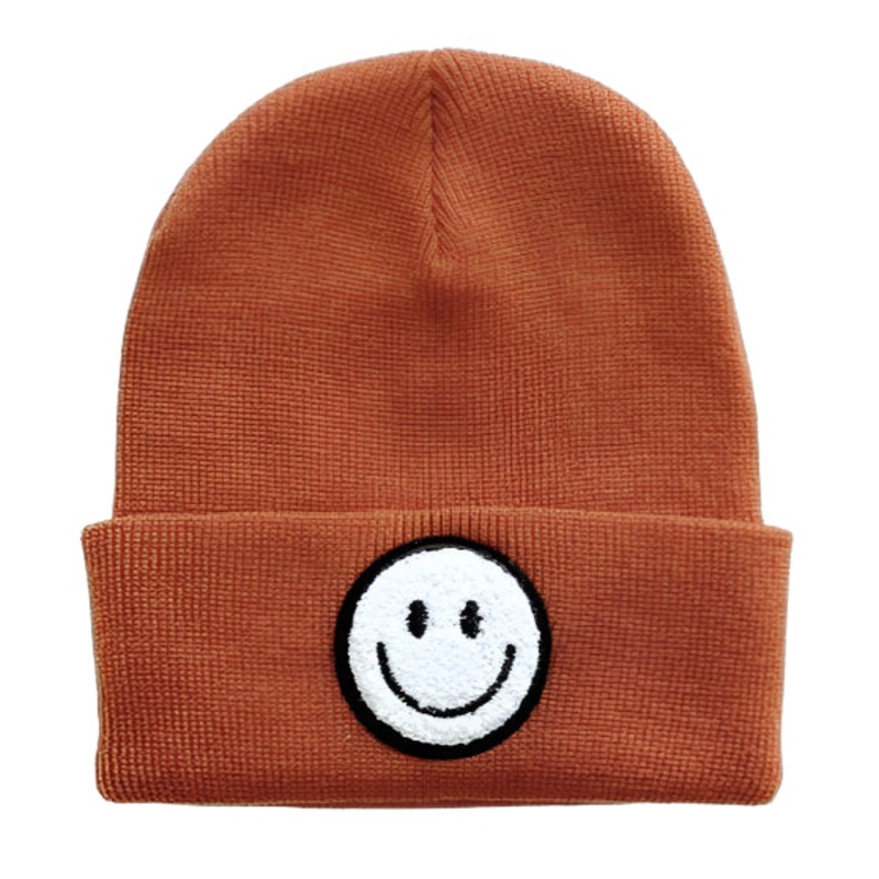 Smiley Beanie | Rust