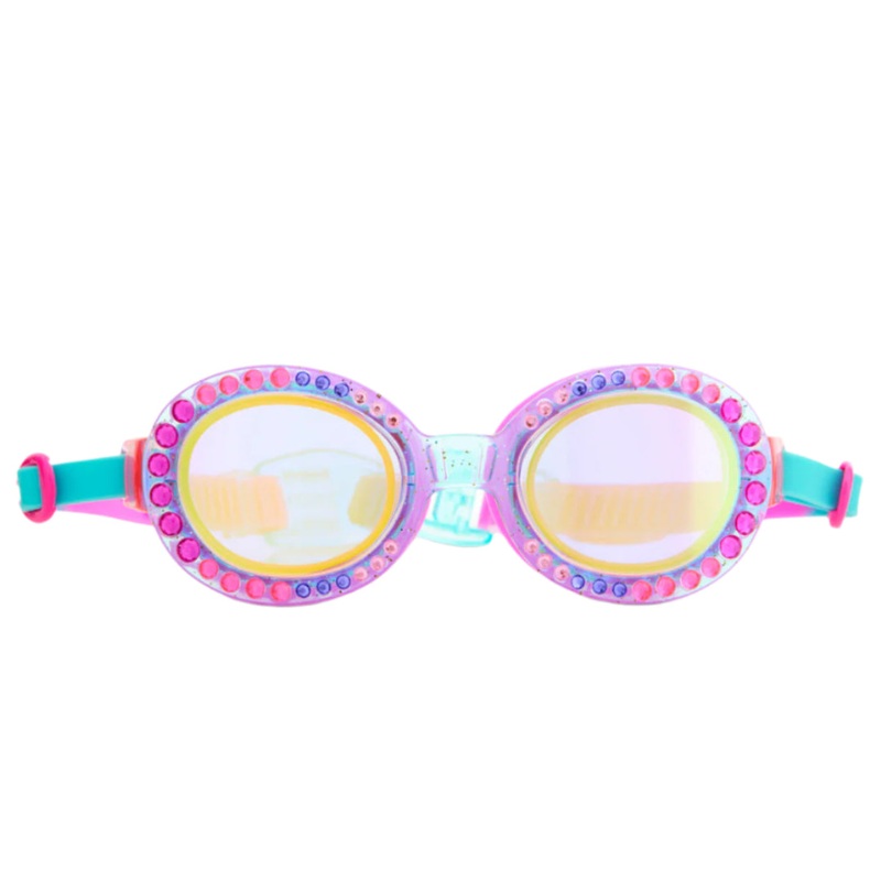 Bedazzled Blue Sparkling Summer Girl Kids’ Swim Goggles