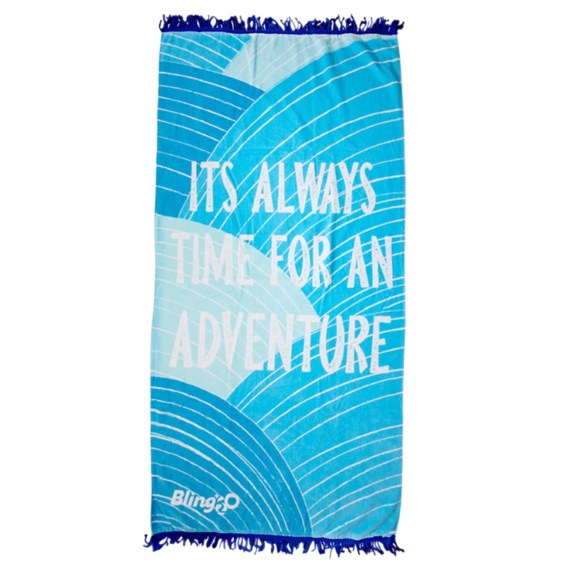 Blue Currents Kids’ Beach Towel  It’s Always Time for an Adventure