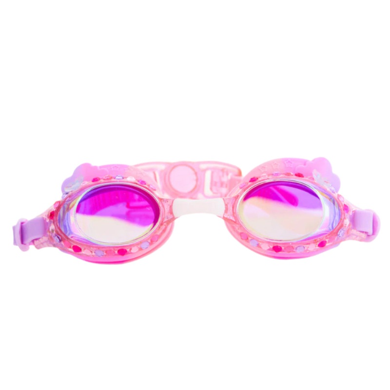 Floating Fuchsia Rainbow Girl Kids’ Swim Goggles