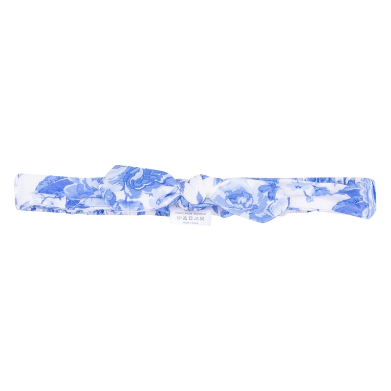 Knot Headband – Roses In Blue