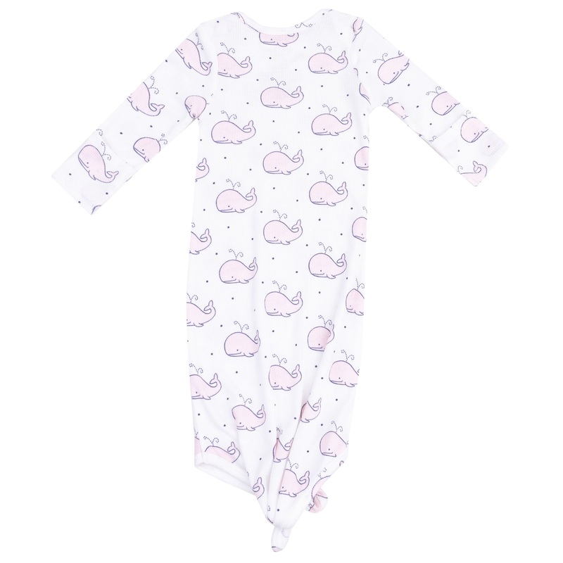 Knotted Gown – Bubbly Whale Pink