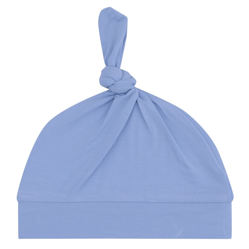 Knotted Hat – Solid Country Blue