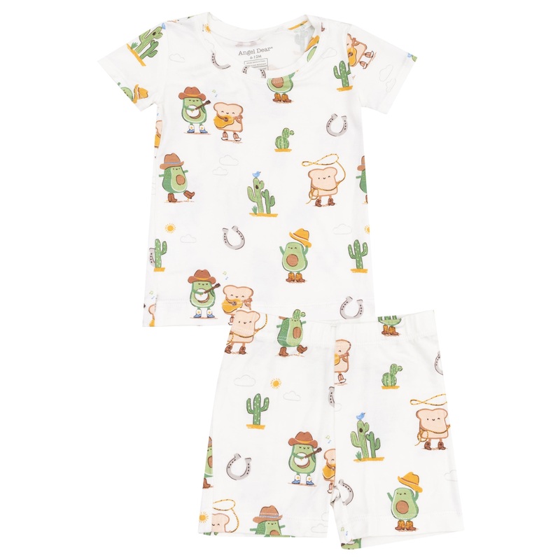 Loungewear Short Set – Avocado Toast Western