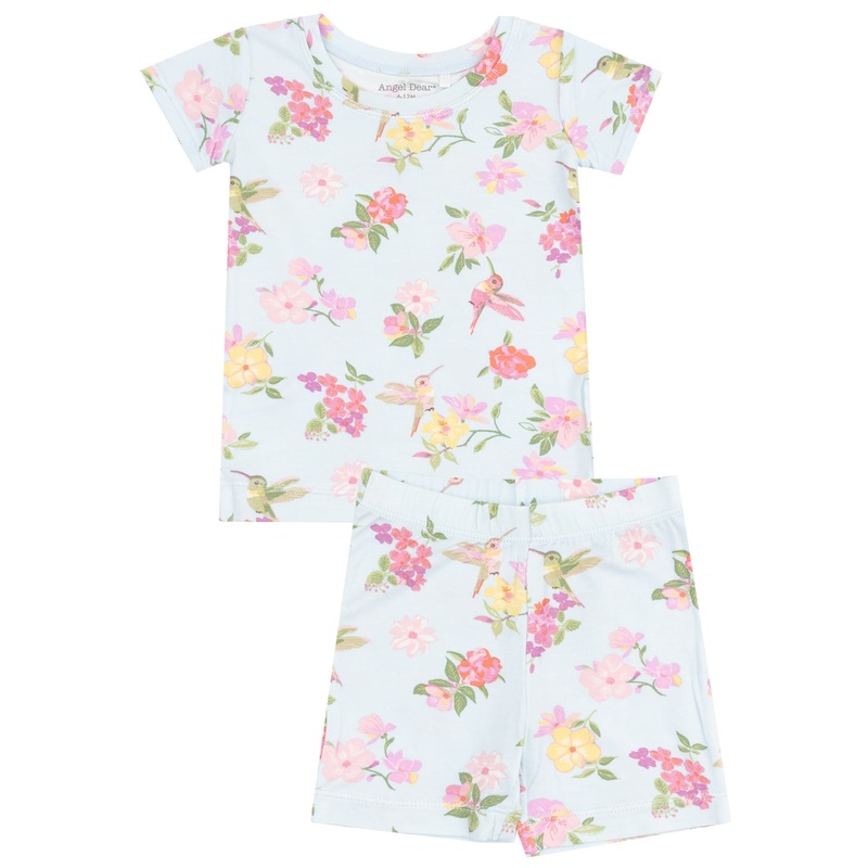 Loungewear Short Set – Cute Hummingbirds