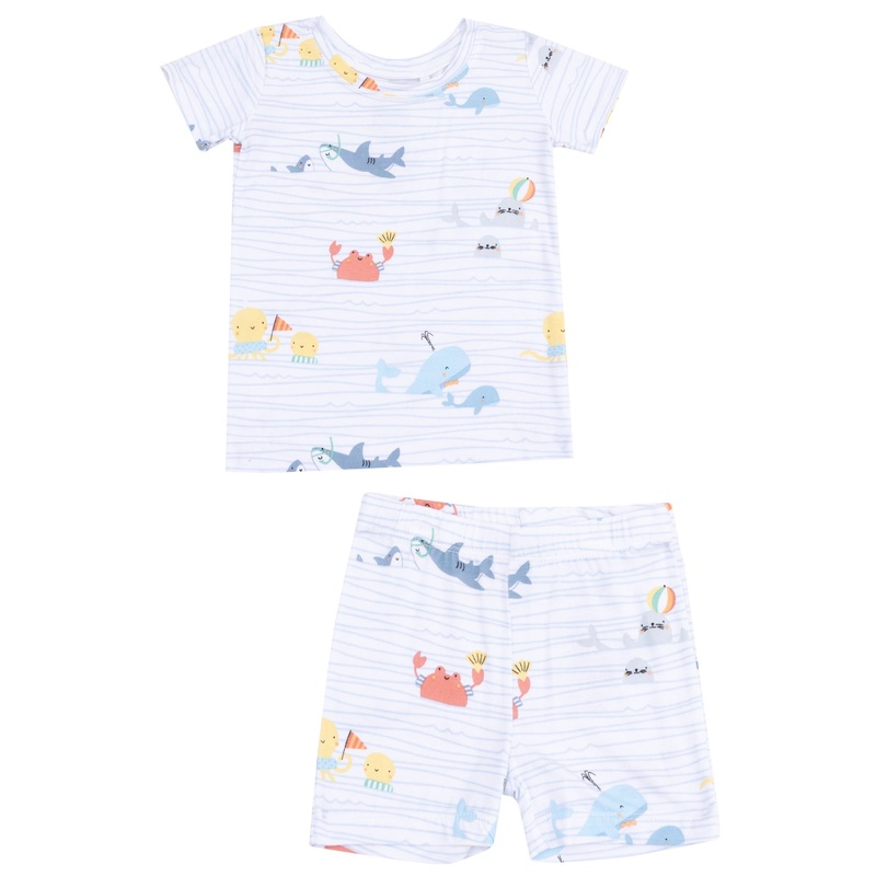 Loungewear Short Set – Sea Stripes