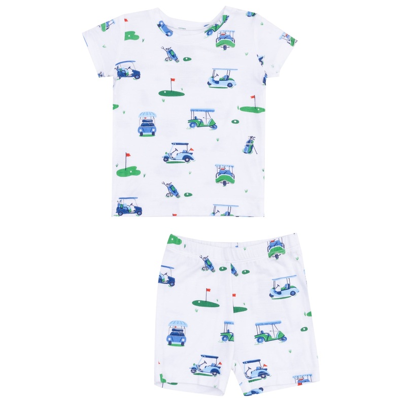Loungewear Short Set – Vintage Golf Carts Blue