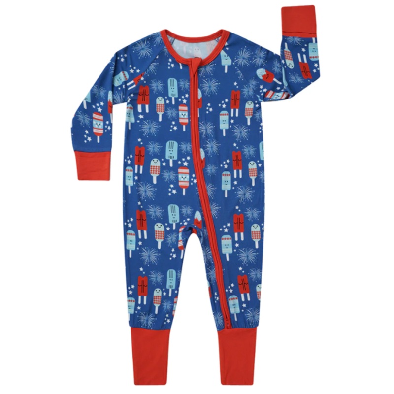 Party Pop Fireworks Convertible Baby Pajama