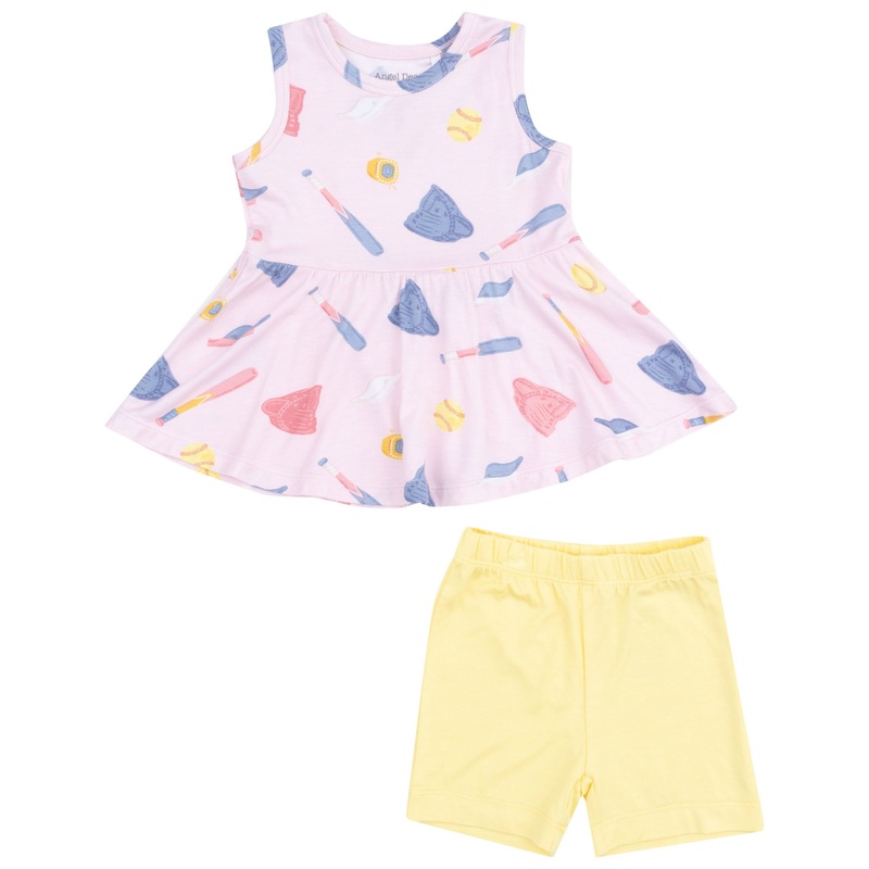 Peplum Tank Top and Bike Short – Softball