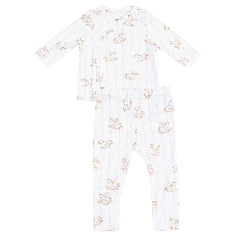 Take Me Home Set with Roll Over Cuff Pant – Vintage Rocking Horse Blue